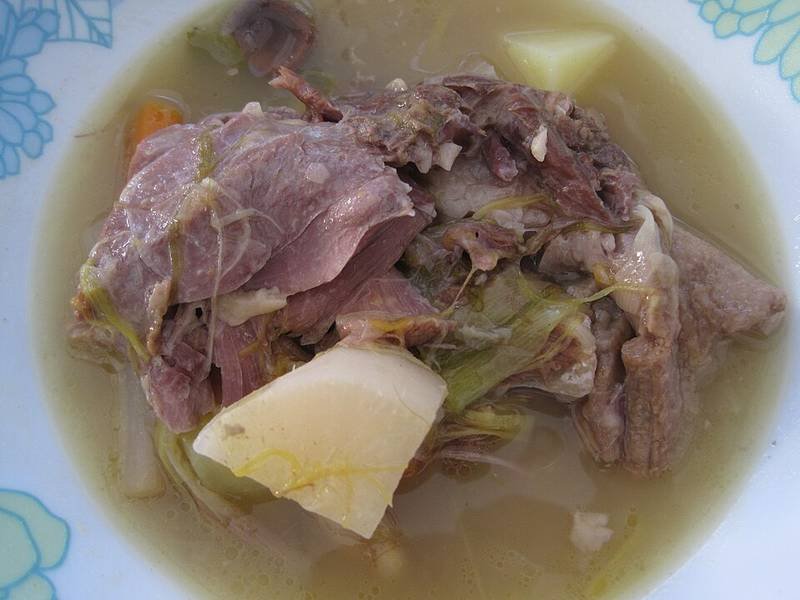Garbure — French lunch recipe, served and ready to eat