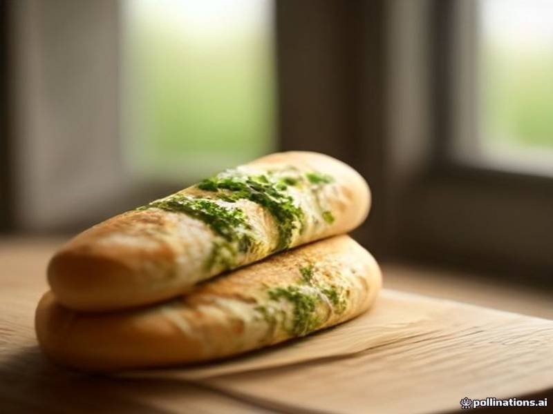 Garlic Bread — Italian baking recipe, served and ready to eat