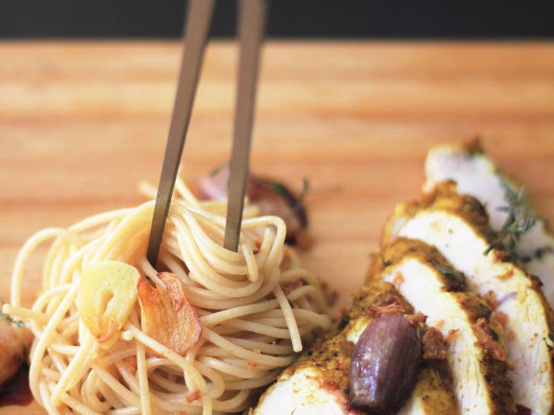 Garlic Chicken Pasta