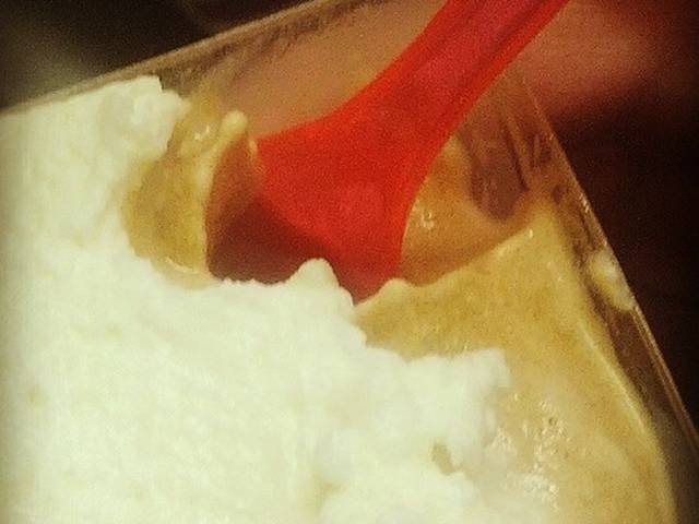 Ingredients and preparation for granita di caffè