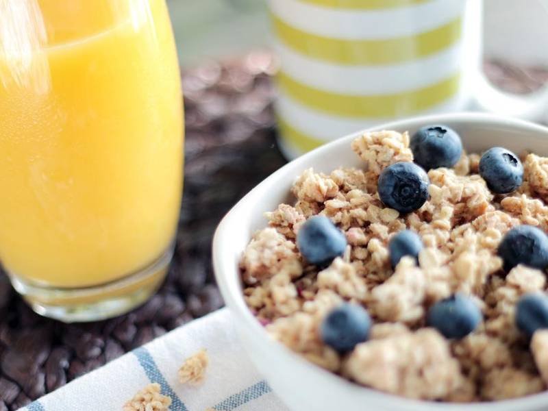 Maple Pecan Granola — International breakfast recipe, served and ready to eat