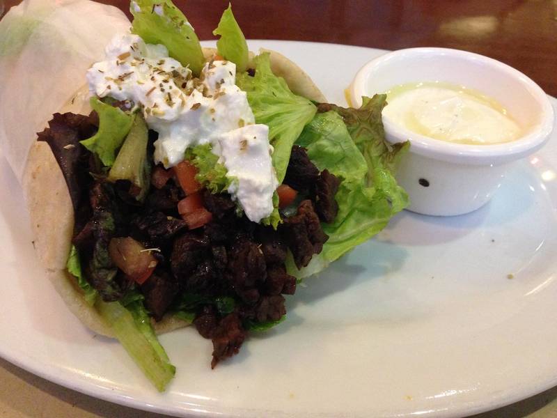 Greek Beef Pitas