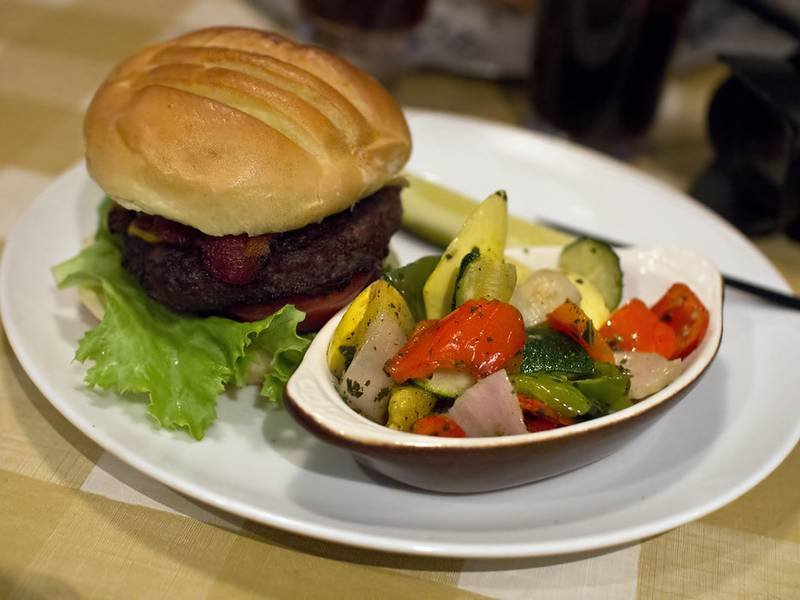 Grilled Burgers, an American dinner recipe — homemade burgers on the grill