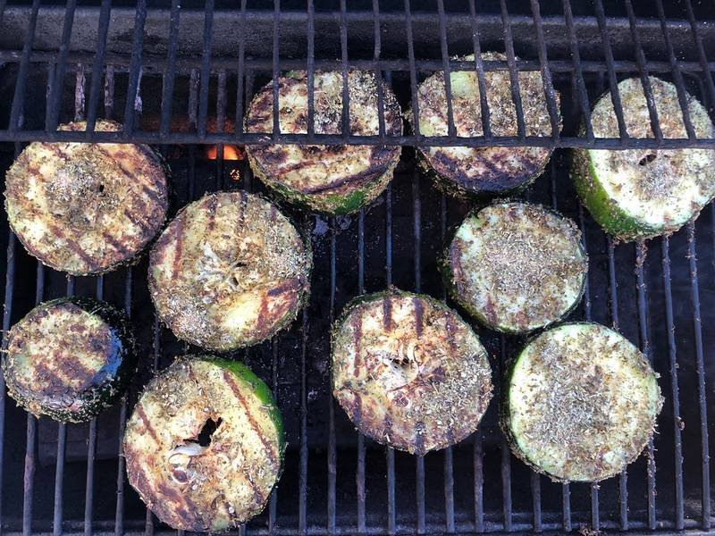 Grilled Zucchini, a healthy American recipe