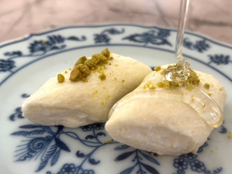 Halawet el Jibn — Lebanese desserts recipe, served and ready to eat
