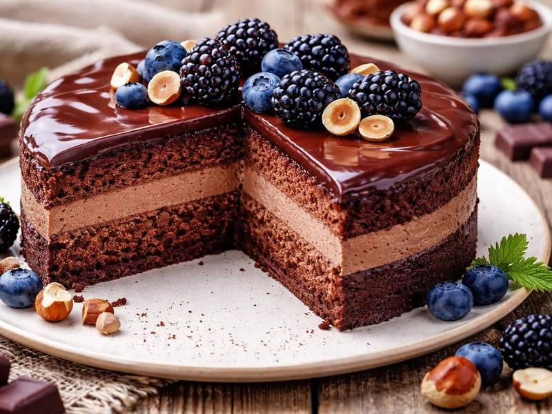 Hazelnut Chocolate Cake