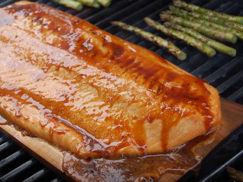 Honey Garlic Glazed Salmon