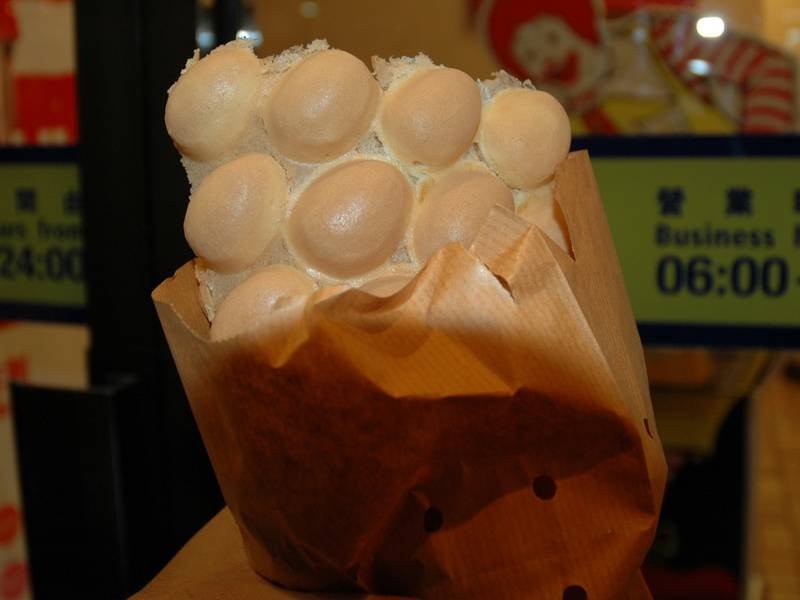 Hong Kong Egg Waffle — Chinese desserts recipe, served and ready to eat