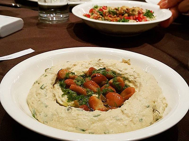 Hummus Beiruti — Lebanese appetizers recipe, served and ready to eat