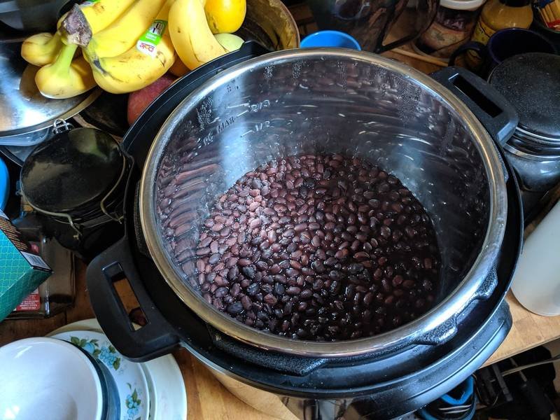 Instant Pot Black Beans, a Mexican dinner recipe — pressure cooker black beans