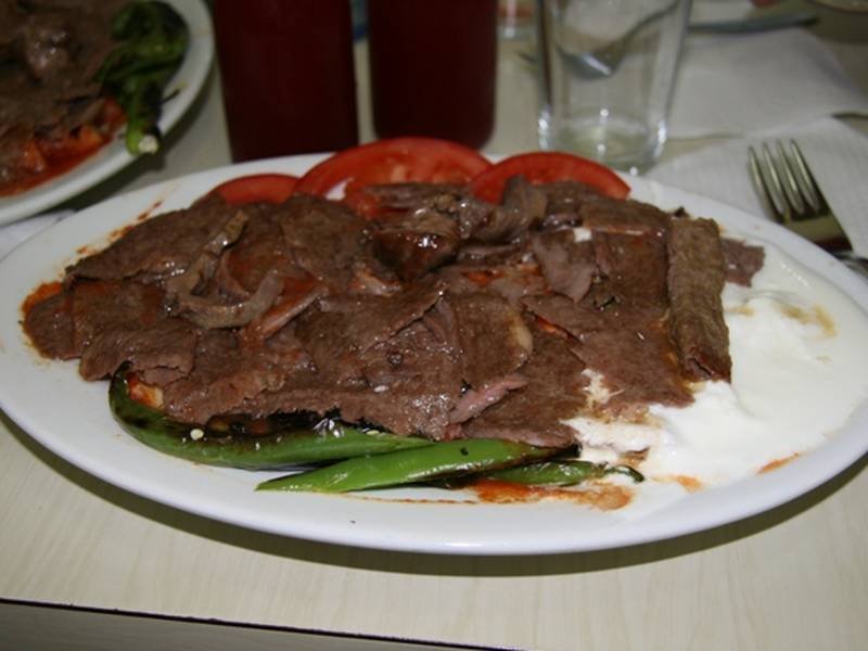 İskender Kebab — Turkish dinner recipe, served and ready to eat