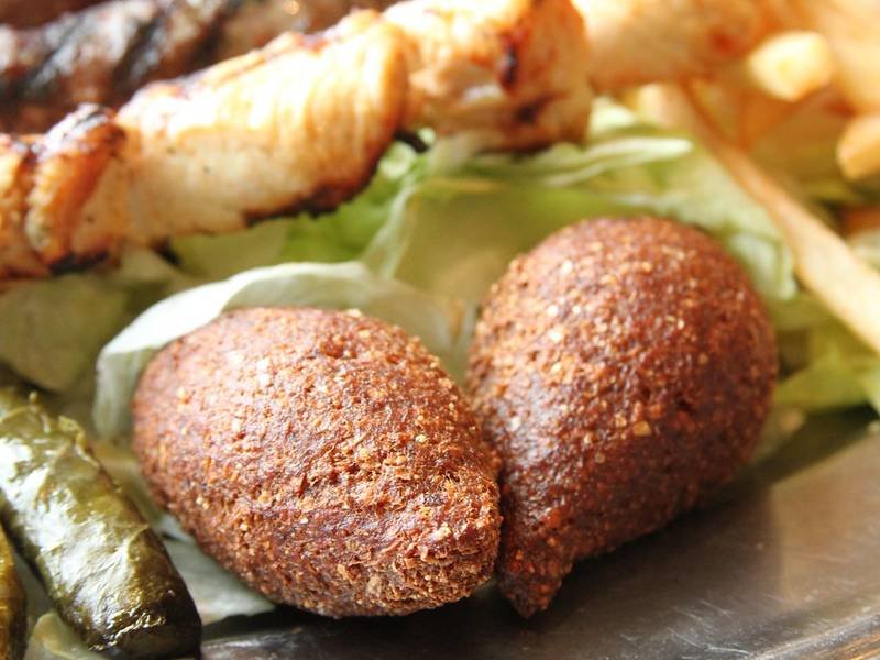 Fried Kibbeh — Lebanese appetizers recipe, served and ready to eat