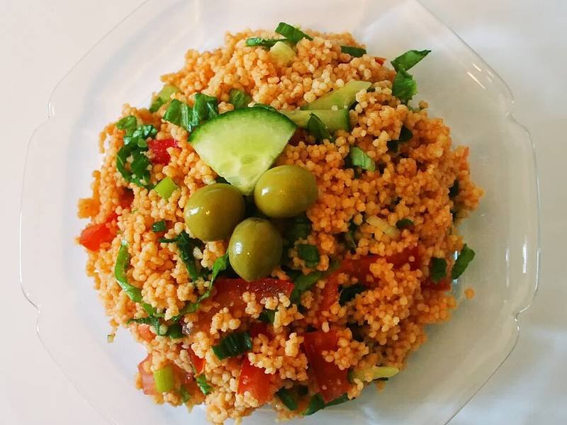 Kısır — Turkish healthy recipe, served and ready to eat