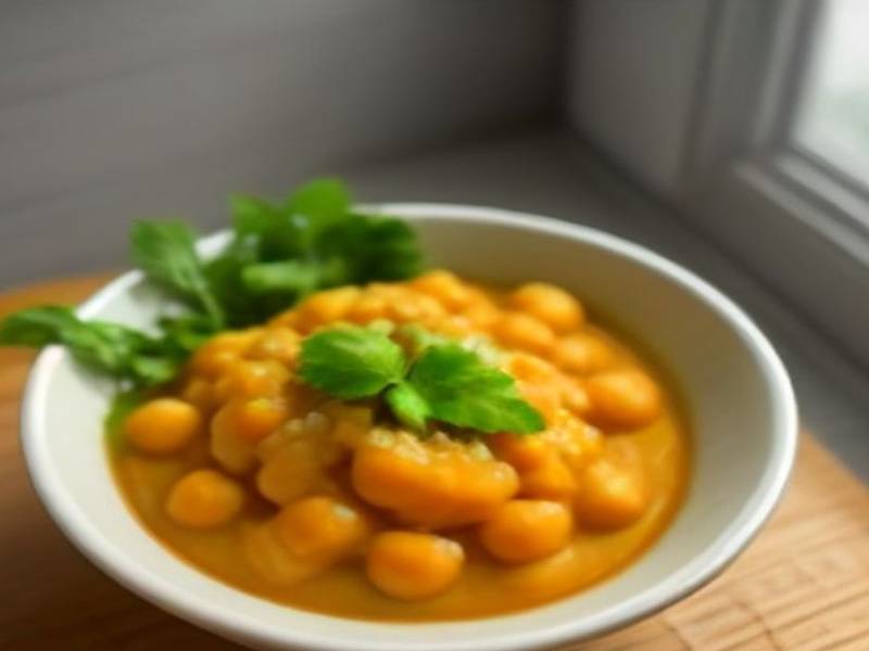 AI-generated illustration of Kumara and Coconut Curry