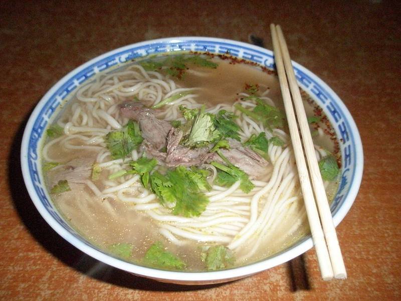 Lanzhou Beef Noodle Soup — Chinese dinner recipe, served and ready to eat