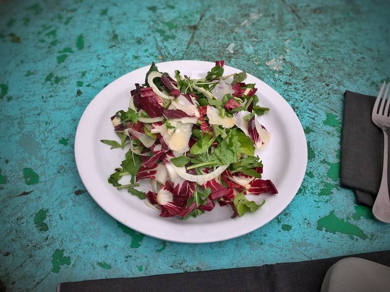Lemon Arugula Salad with Parmesan, a healthy Italian recipe — weight loss friendly arugula salad
