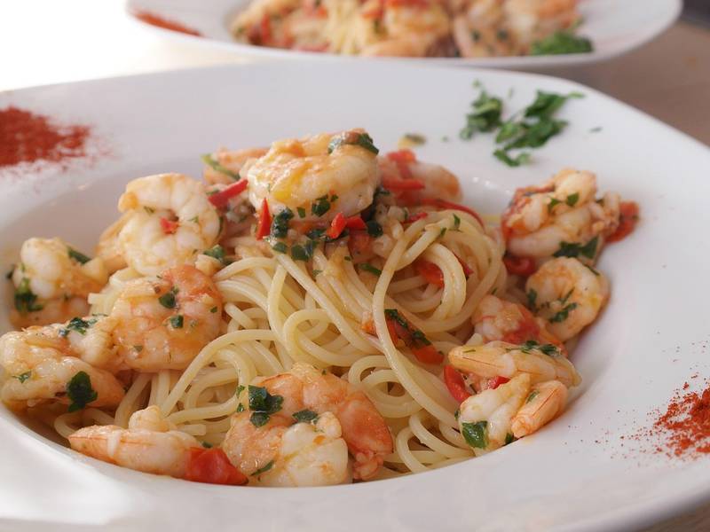 Lemon Garlic Shrimp Pasta