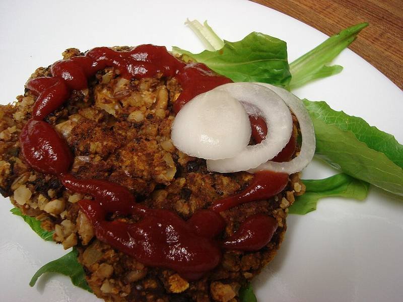 Lentil Burgers, a British dinner recipe
