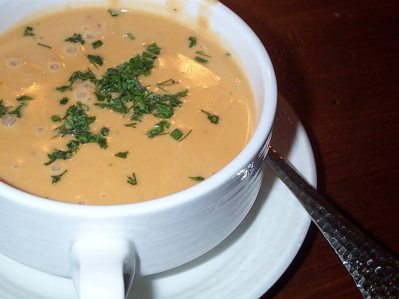 Lobster Bisque — French dinner recipe, served and ready to eat