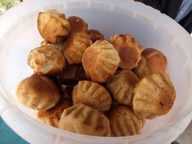 Ingredients and preparation for mandazi