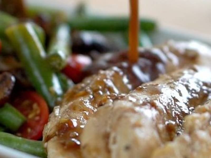 Maple-Balsamic Chicken, a Canadian dinner recipe — maple balsamic chicken