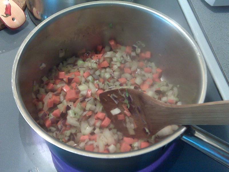 Minestrone — Italian lunch recipe, served and ready to eat