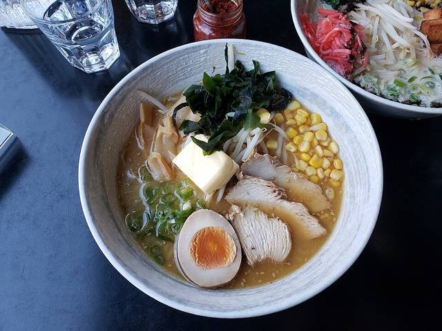 Ingredients and preparation for miso ramen