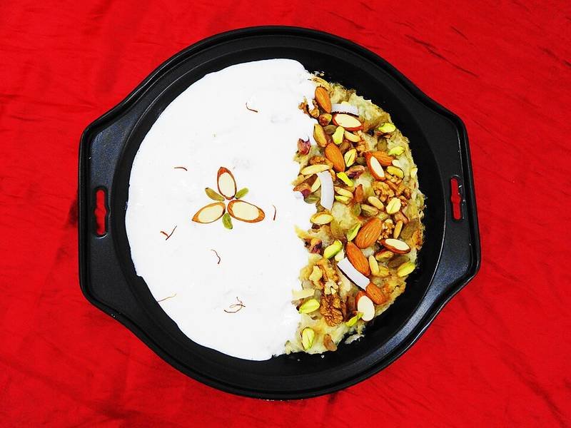 Om Ali — Egyptian desserts recipe, served and ready to eat