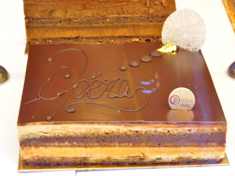 Opéra — French desserts recipe, served and ready to eat