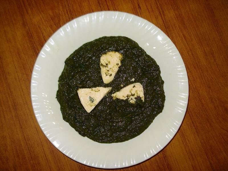 Palak Paneer — Indian dinner recipe, served and ready to eat