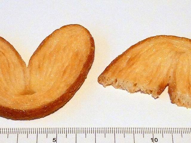 Ingredients and preparation for palmiers