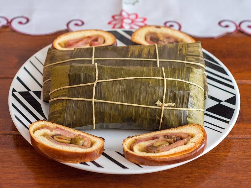 Pan de Jamón — Venezuelan holiday specials recipe, served and ready to eat