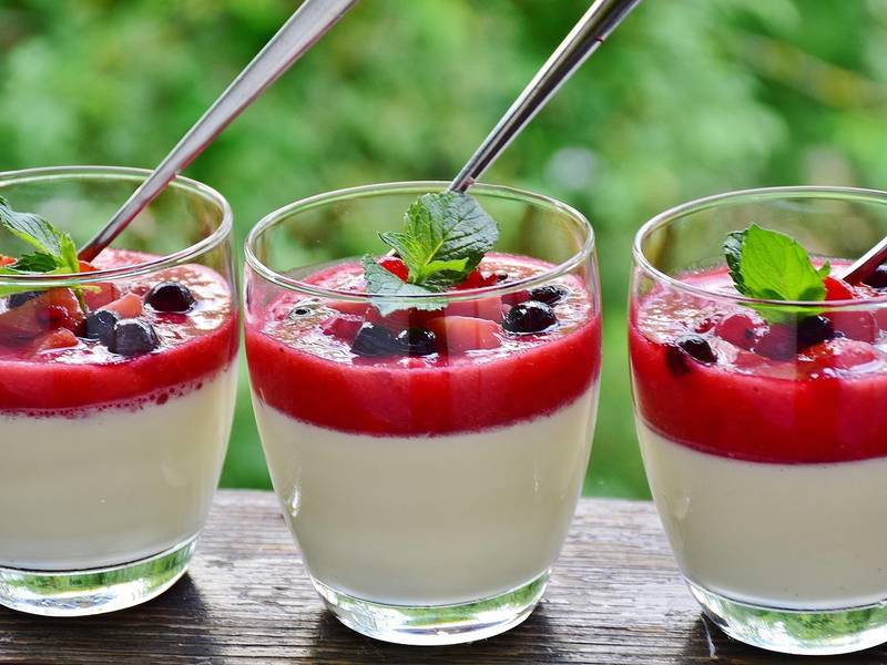 Panna Cotta with Berries
