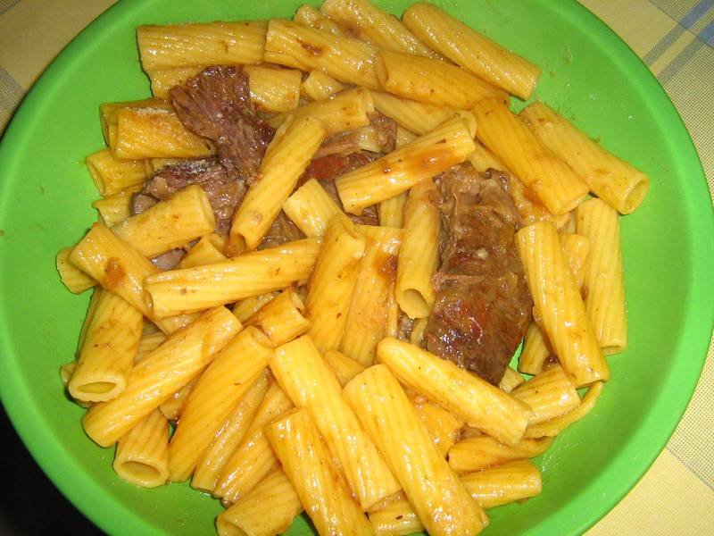 Pasta alla Genovese — Italian dinner recipe, served and ready to eat
