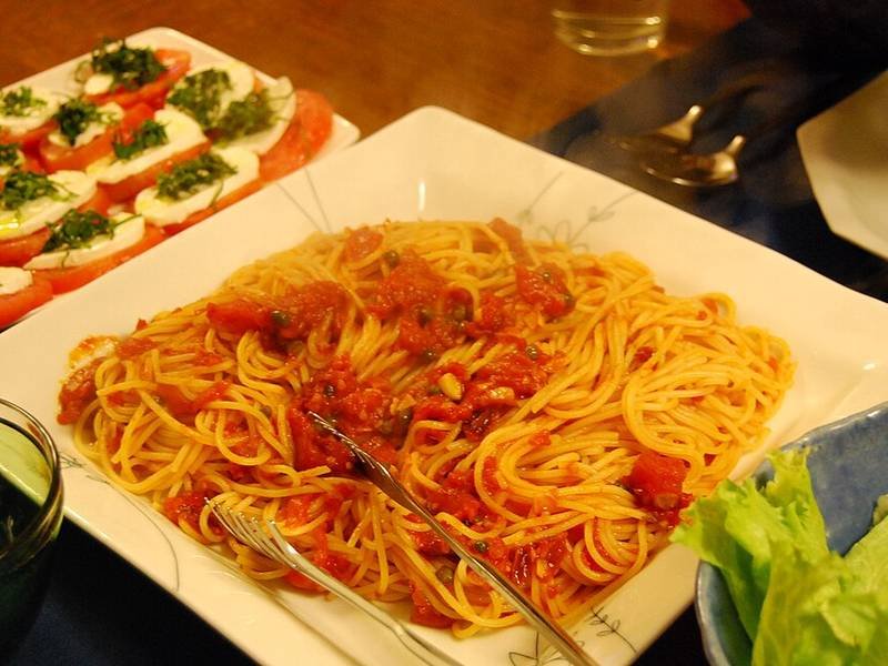 Pasta Puttanesca — Italian quick meals recipe, served and ready to eat