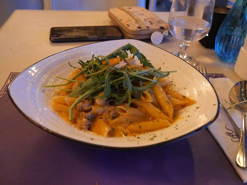 Pasta with Sausage and Peppers