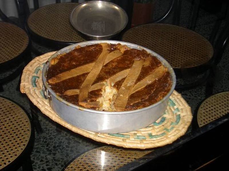 Pastiera Napoletana — Italian desserts recipe, served and ready to eat