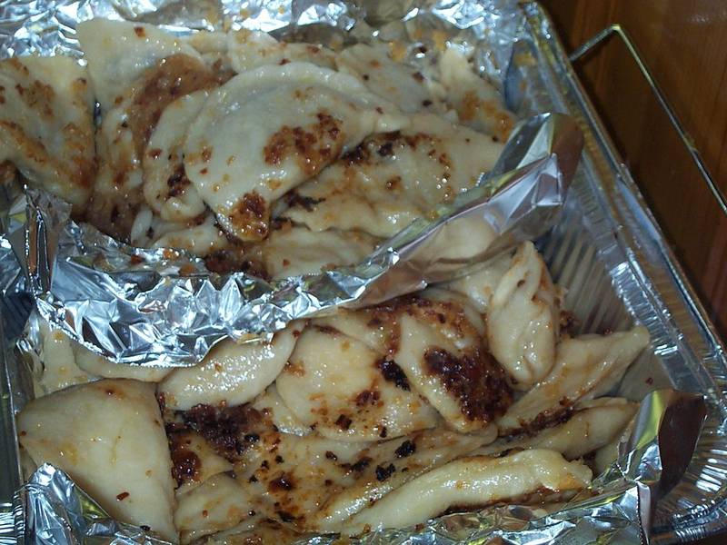 Perogies with Onions
