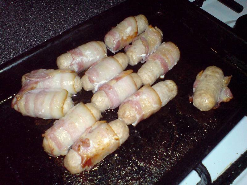 Pigs in Blankets — British holiday specials recipe, served and ready to eat