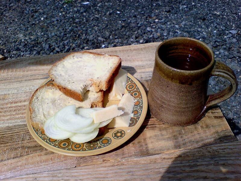 Ploughman's Lunch — British lunch recipe, served and ready to eat