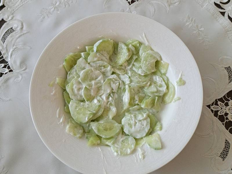 Polish Cucumber Salad