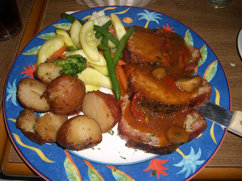 Pork Loin with Cider Gravy