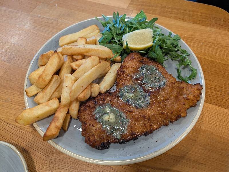 Pork Schnitzel — German dinner recipe, served and ready to eat