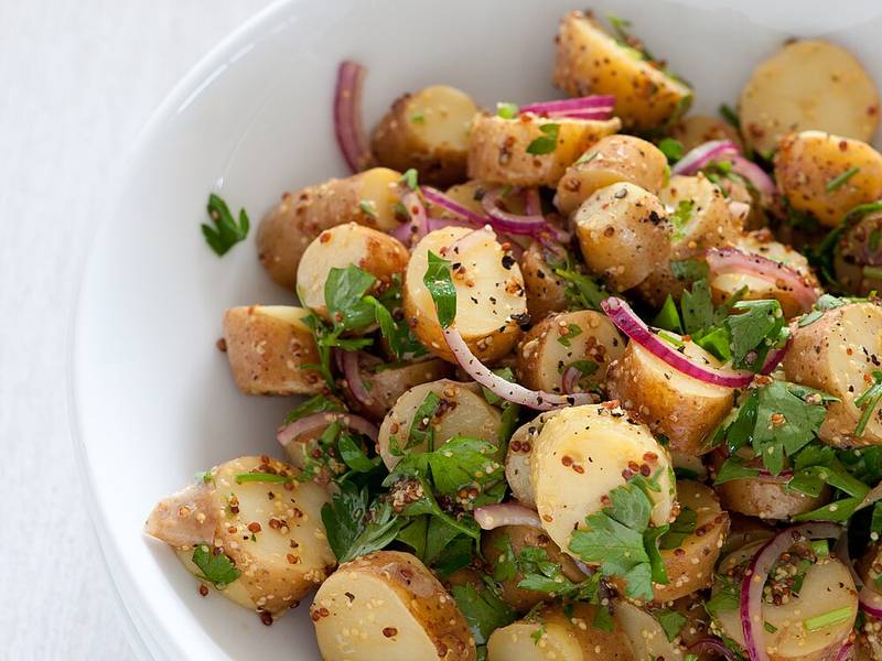 Potato Salad with Mustard Dressing