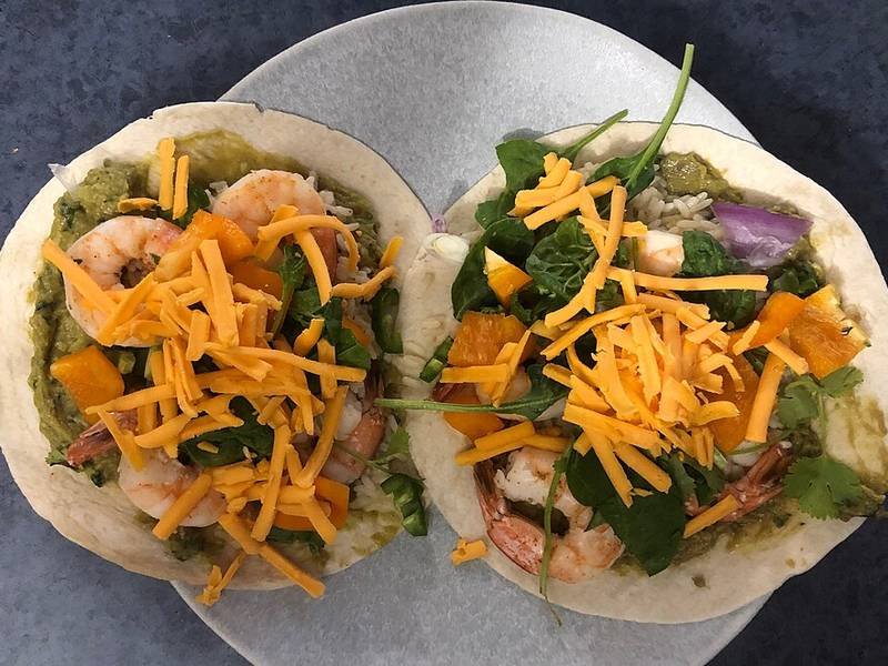Chilli Prawn Tacos — Mexican quick meals recipe, served and ready to eat