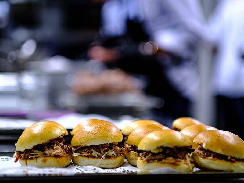 Pulled Pork Sandwiches — American lunch recipe, served and ready to eat