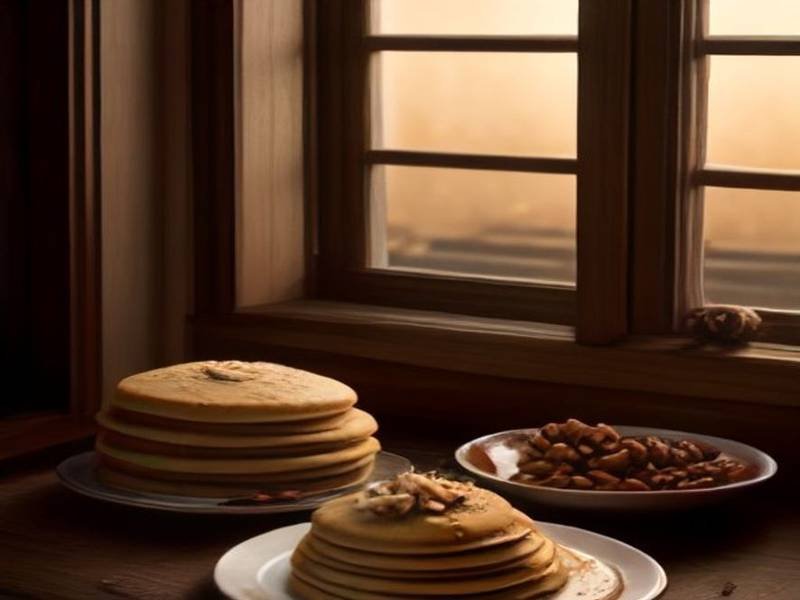 Qatayef Mahshi — Egyptian desserts recipe, served and ready to eat