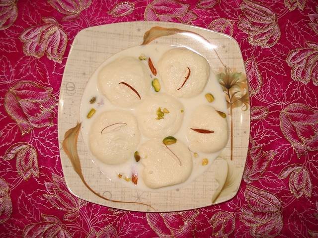 Ingredients and preparation for ras malai