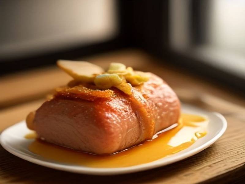 Roast Pork with Crackling — British dinner recipe, served and ready to eat