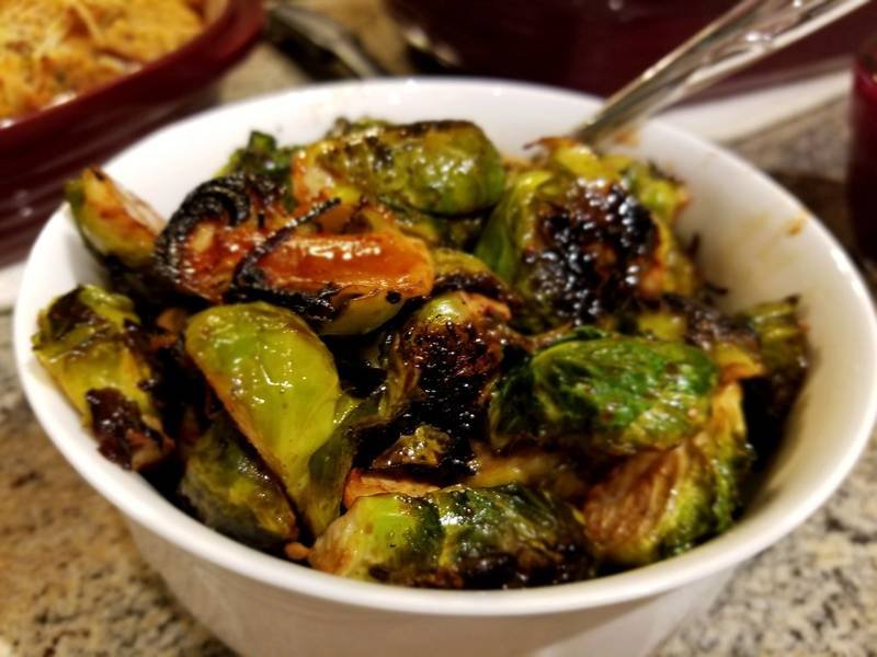 Roasted Brussels Sprouts, an American dinner recipe — brussels sprouts with parmesan